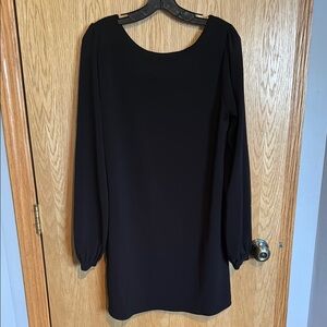 Lulu's Black Bishop Sleeve Mini Dress